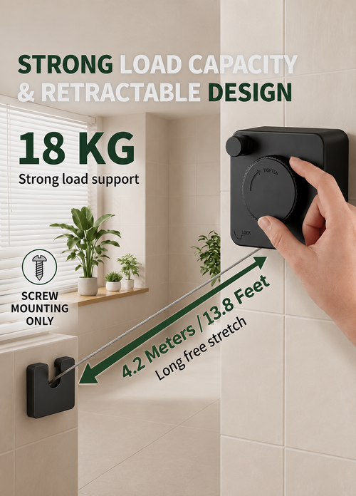 Heavy Duty Retractable Clothes line