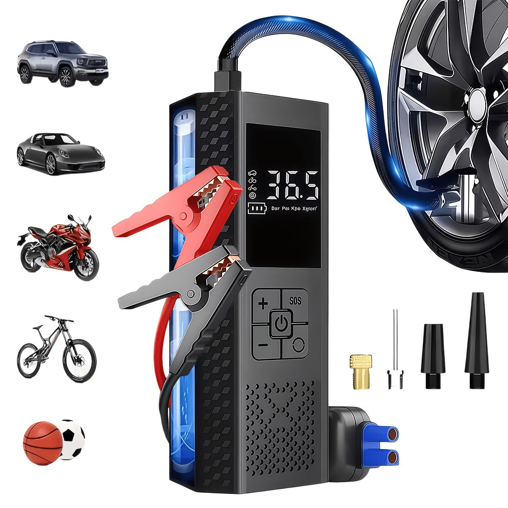 150 PSI Portable Air Compressor and Jump Starter Combo